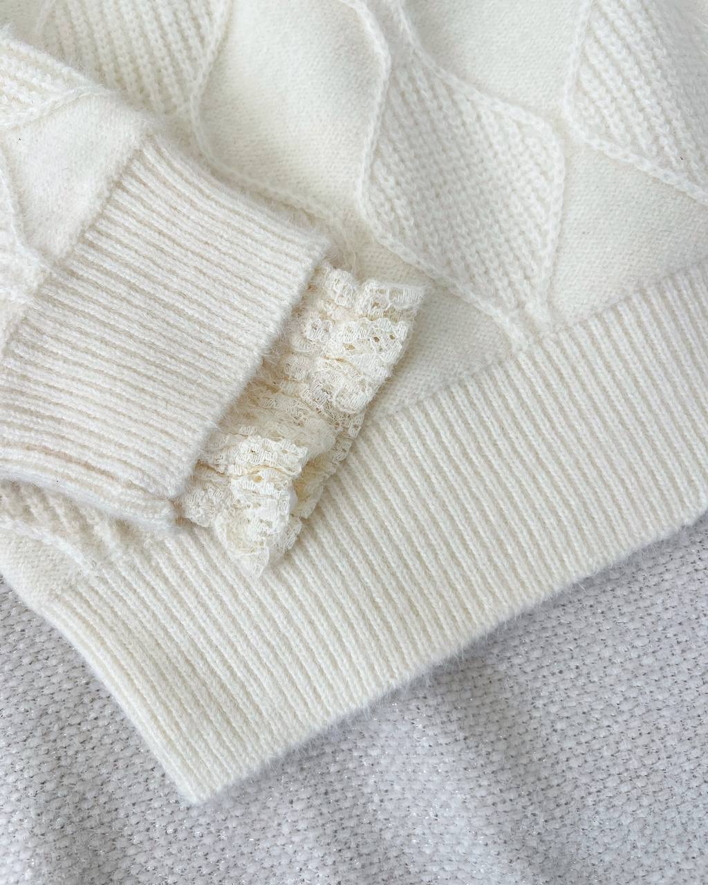 پلیور بافت تکرنگ گرم بالا کد 5127