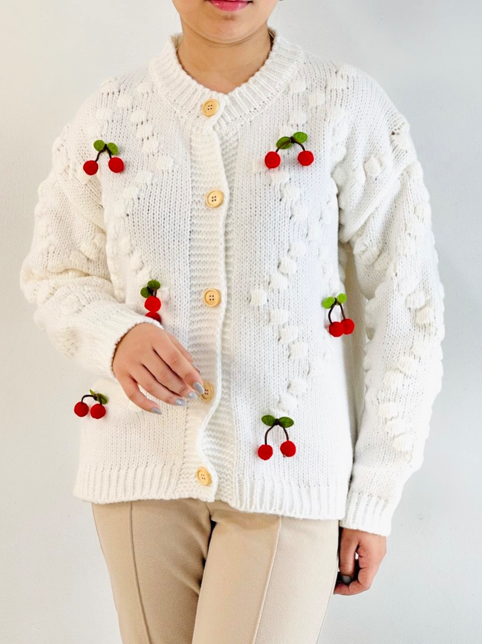 ژاکت بافت آلبالو کد 5128