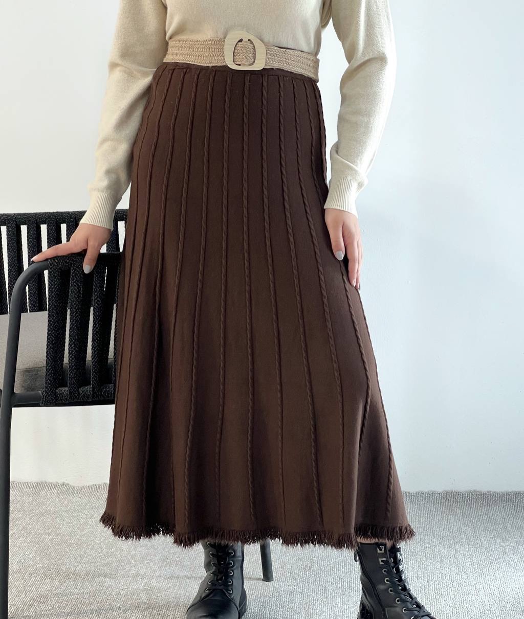 دامن بافت گرماژ بالا کد 5129