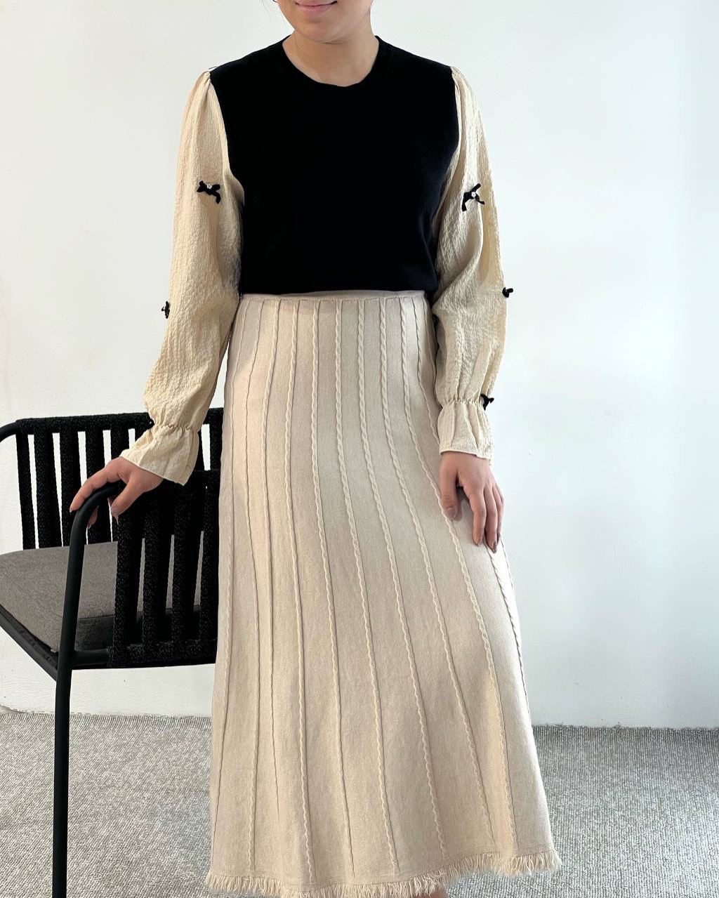 دامن بافت گرماژ بالا کد 5129