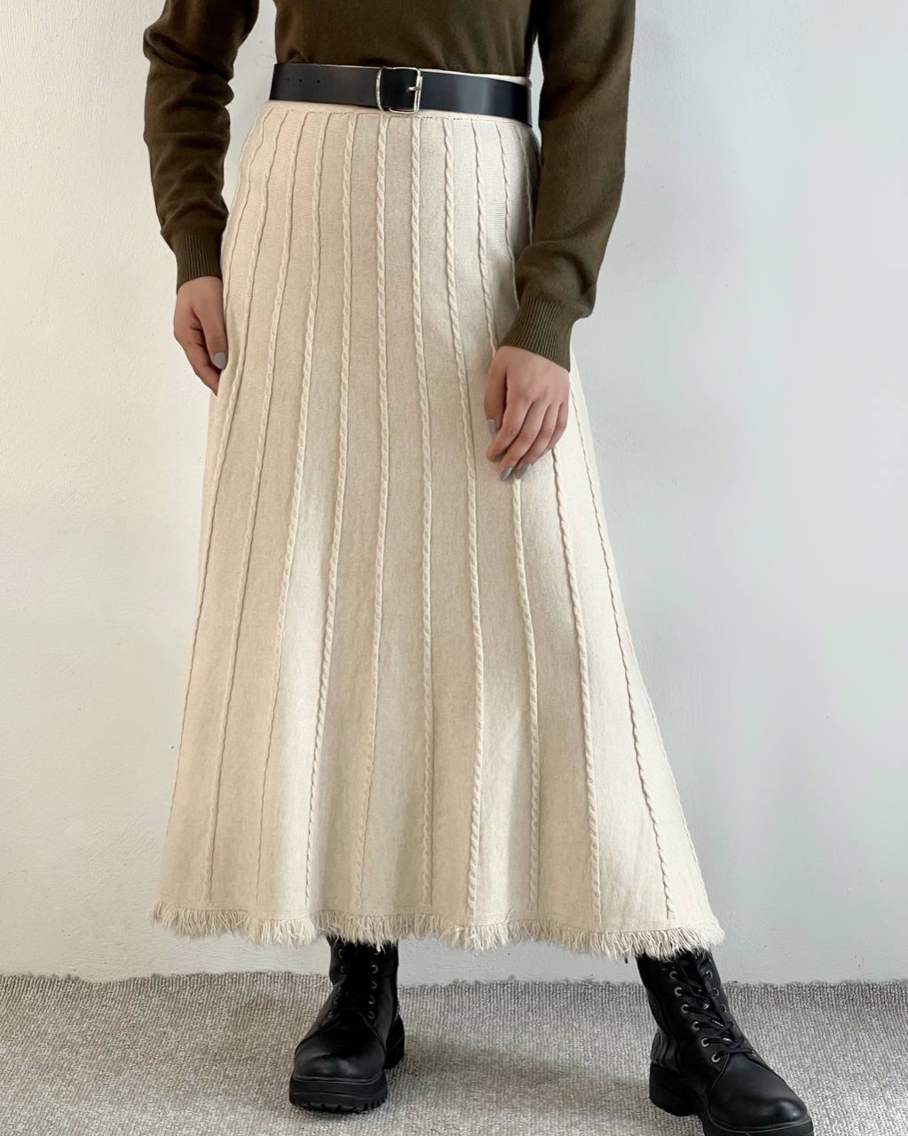 دامن بافت گرماژ بالا کد 5129