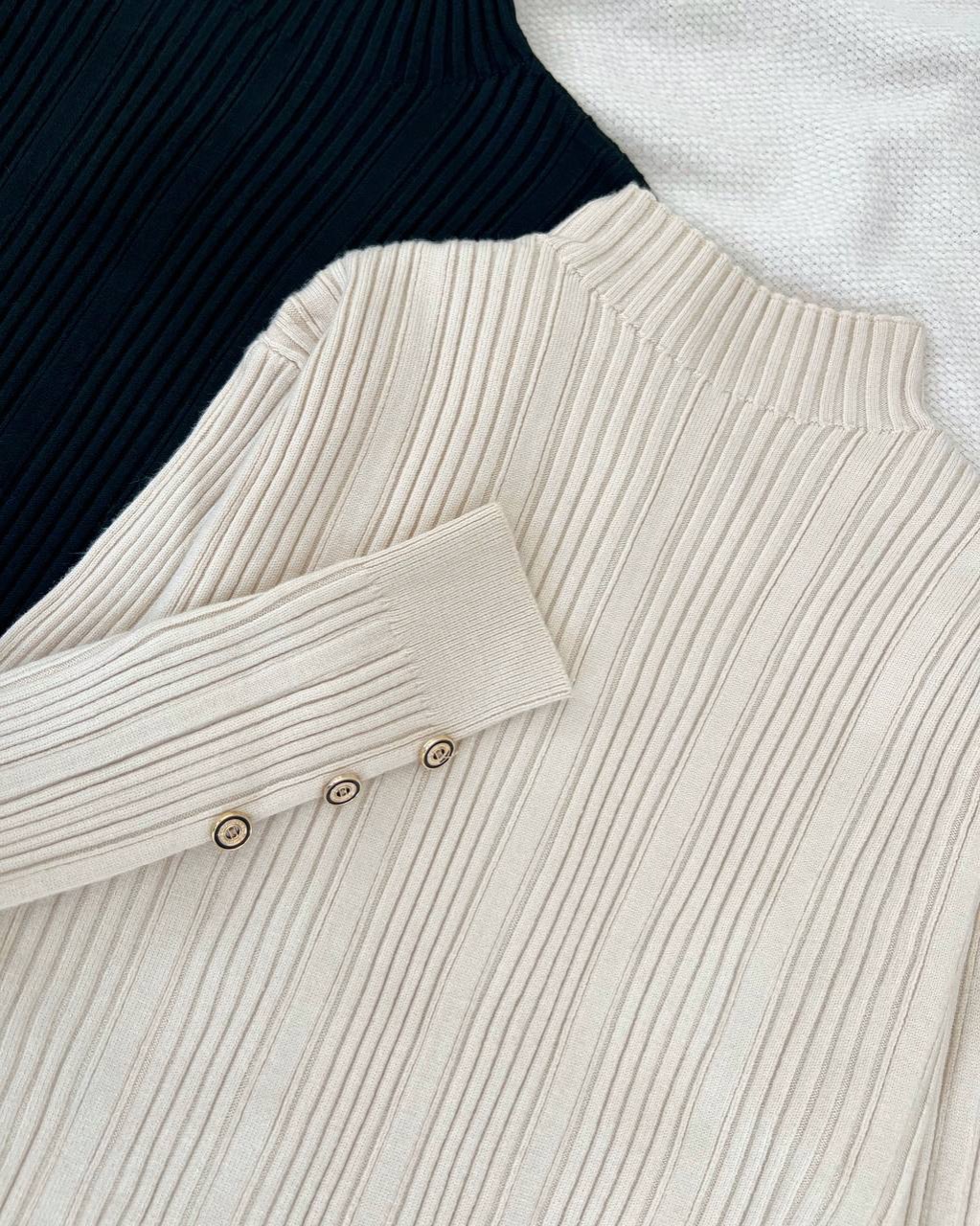 پیراهن بافت دو رنگ دامن توری کد 5132