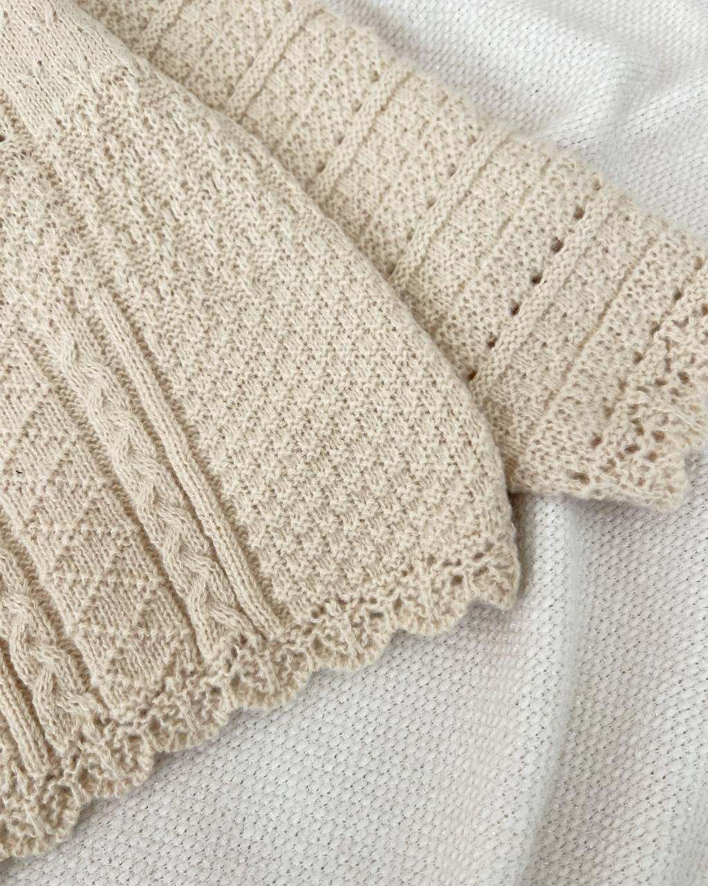 ژاکت بافت جلو دکمه طرح برجسته کد 5140