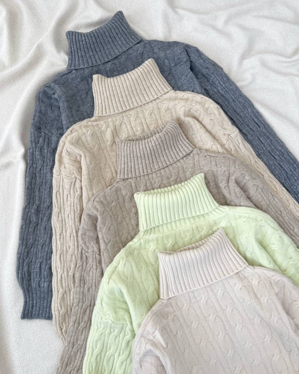 پلیور بافت یقه اسکی زنجیری کد 5120