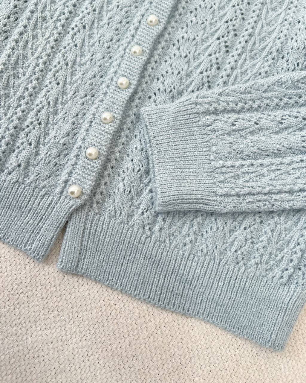 ژاکت بافت گل برجسته کد 5148