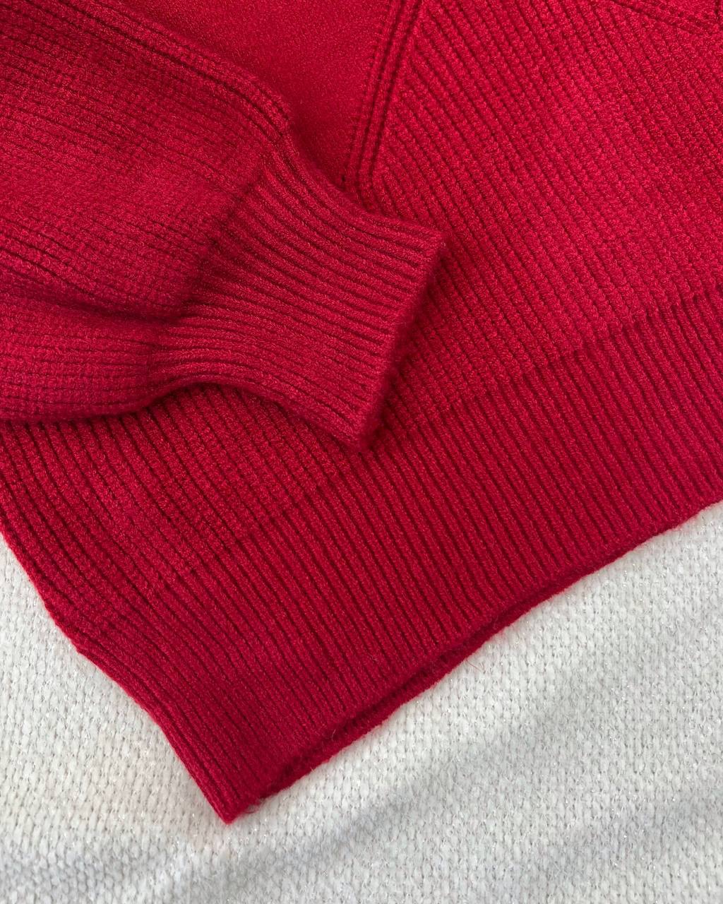 پلیور بافت استین کار شده کد 5150