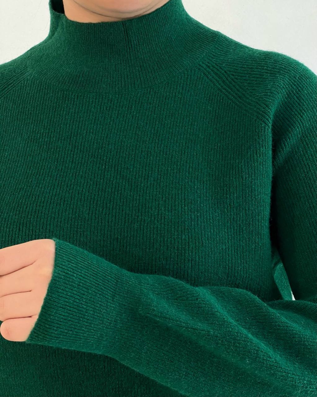 پلیور بافت یقه ایستاده آستین مچی کد 5151