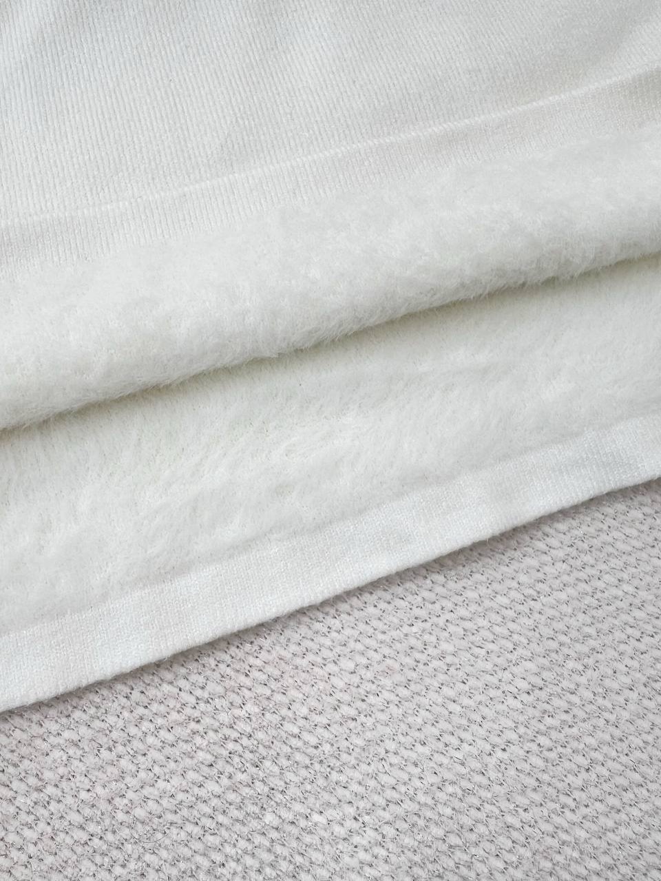 پلیور بافت دو رنگ گِرَم بالا تو خز کد5154