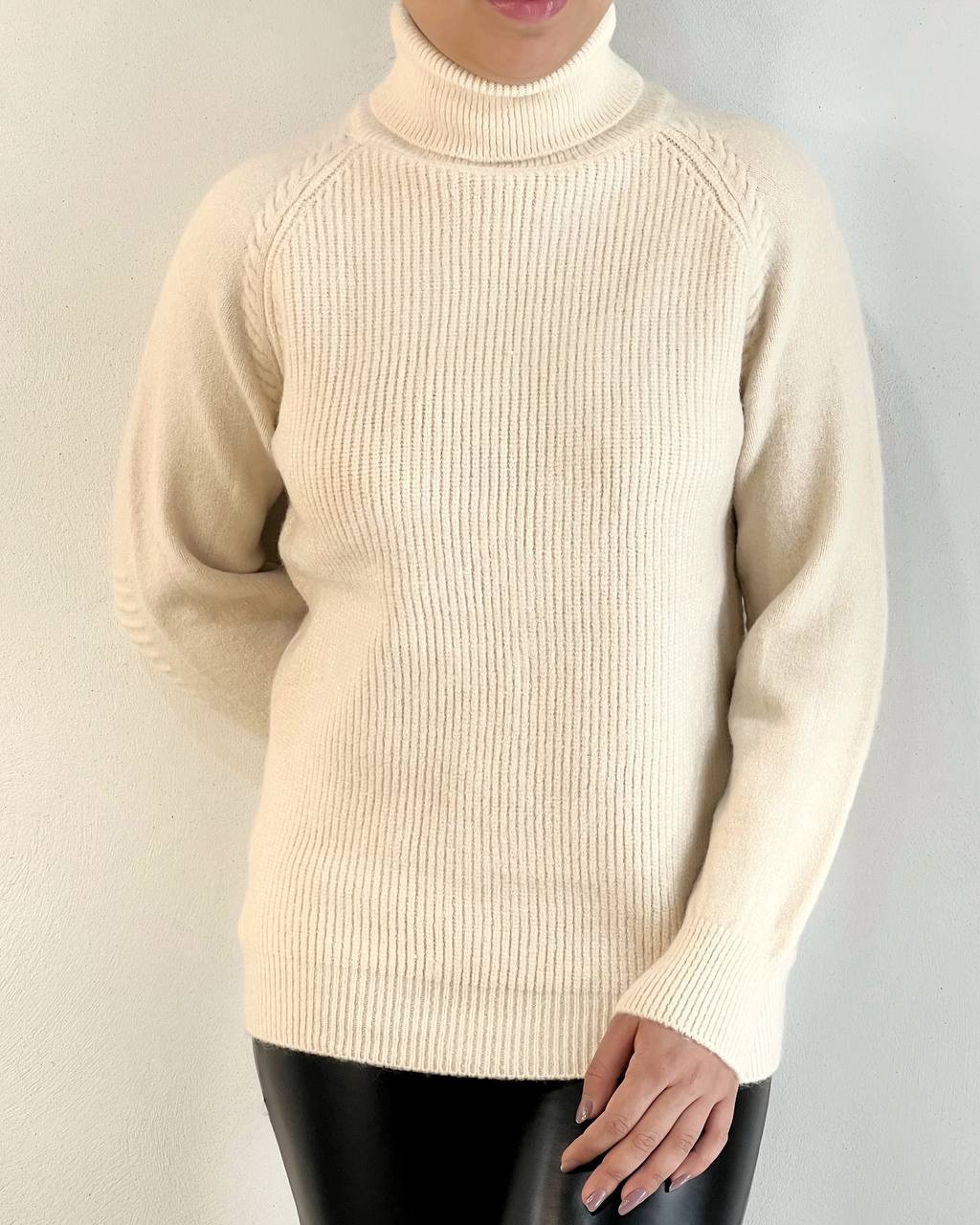 پلیور بافت یقه اسکی گرم بالا کد5161