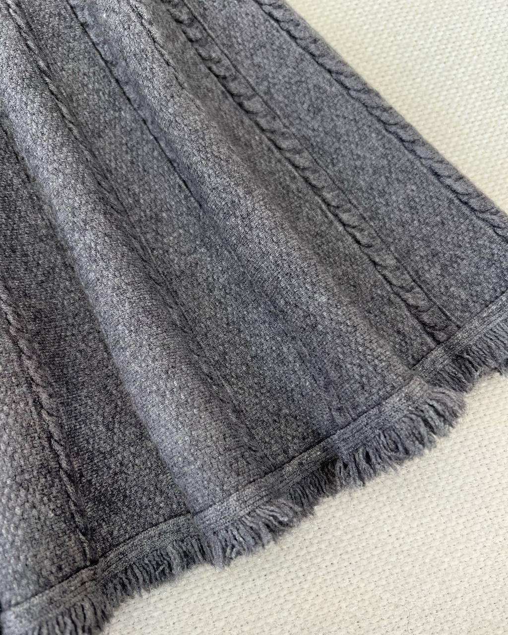 دامن کوتاه بافت دو رنگ کد 5163