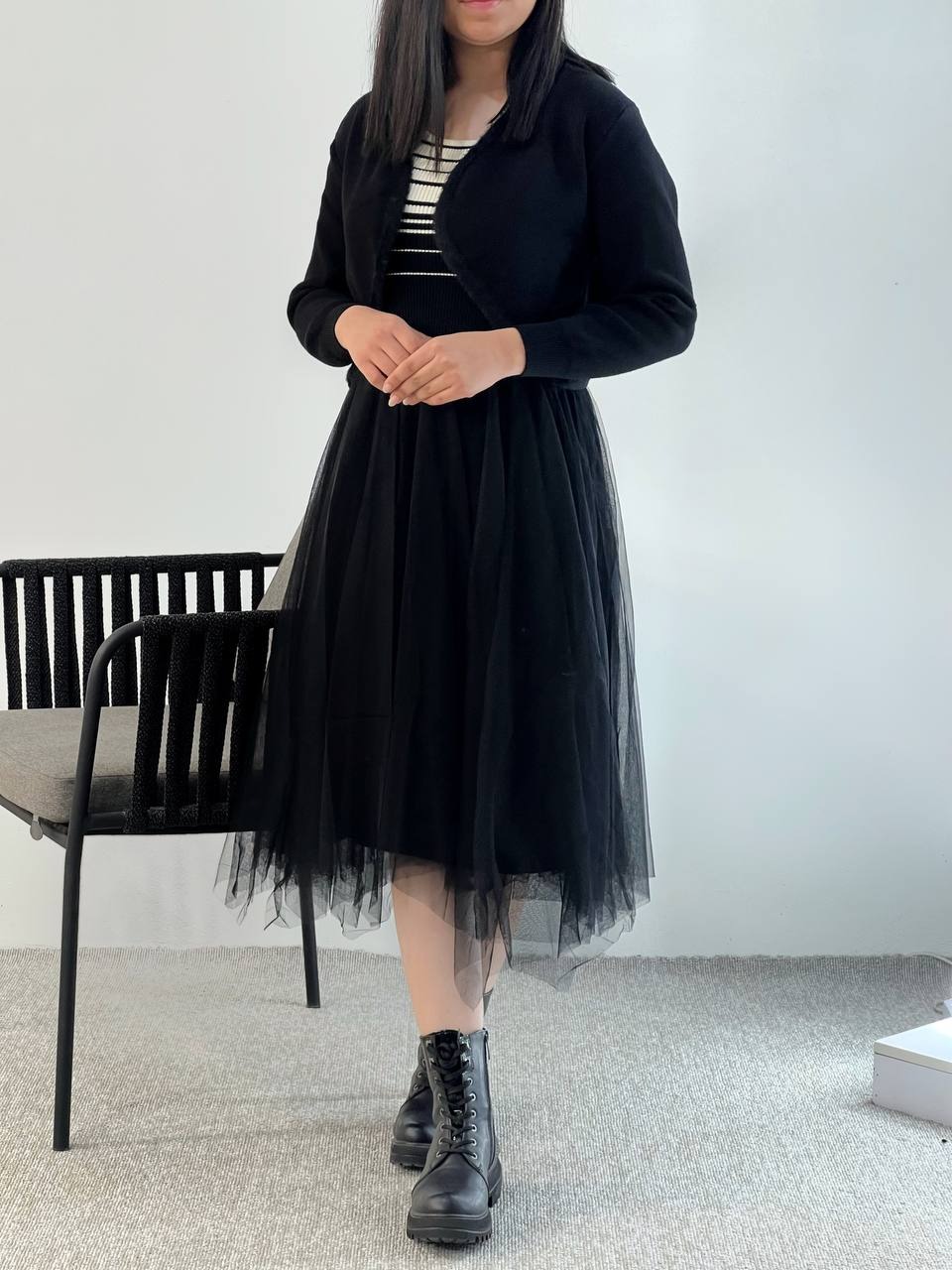 ست سارافون و کت بافت کد 5166