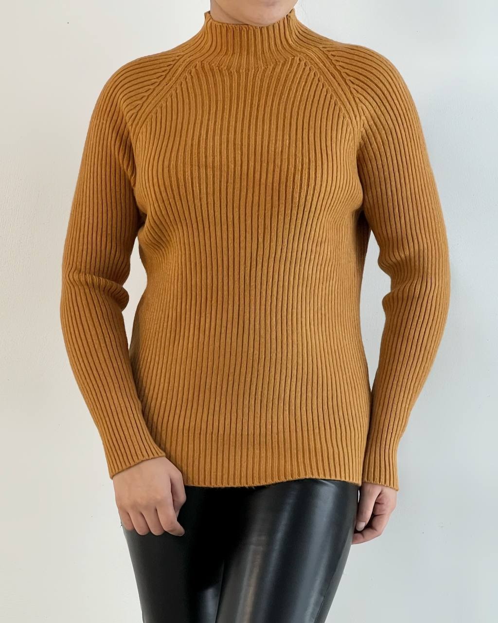 پلیور بافت گرماژ بالا یقه ایستاده کد 5168