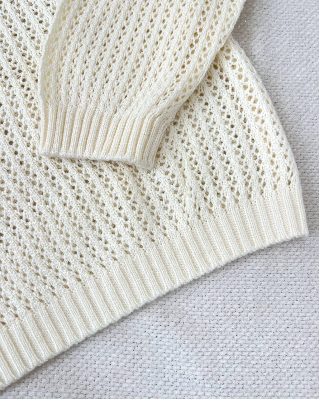 پلیور بافت قلاب بافی کد 5174