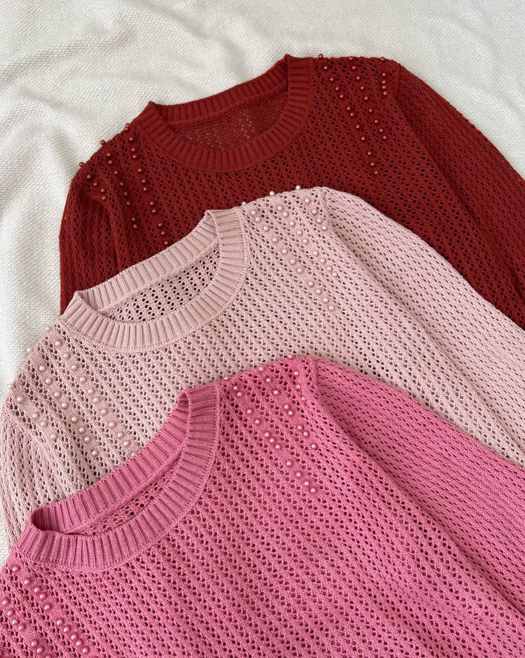 پلیور بافت قلاب بافی کد 5174