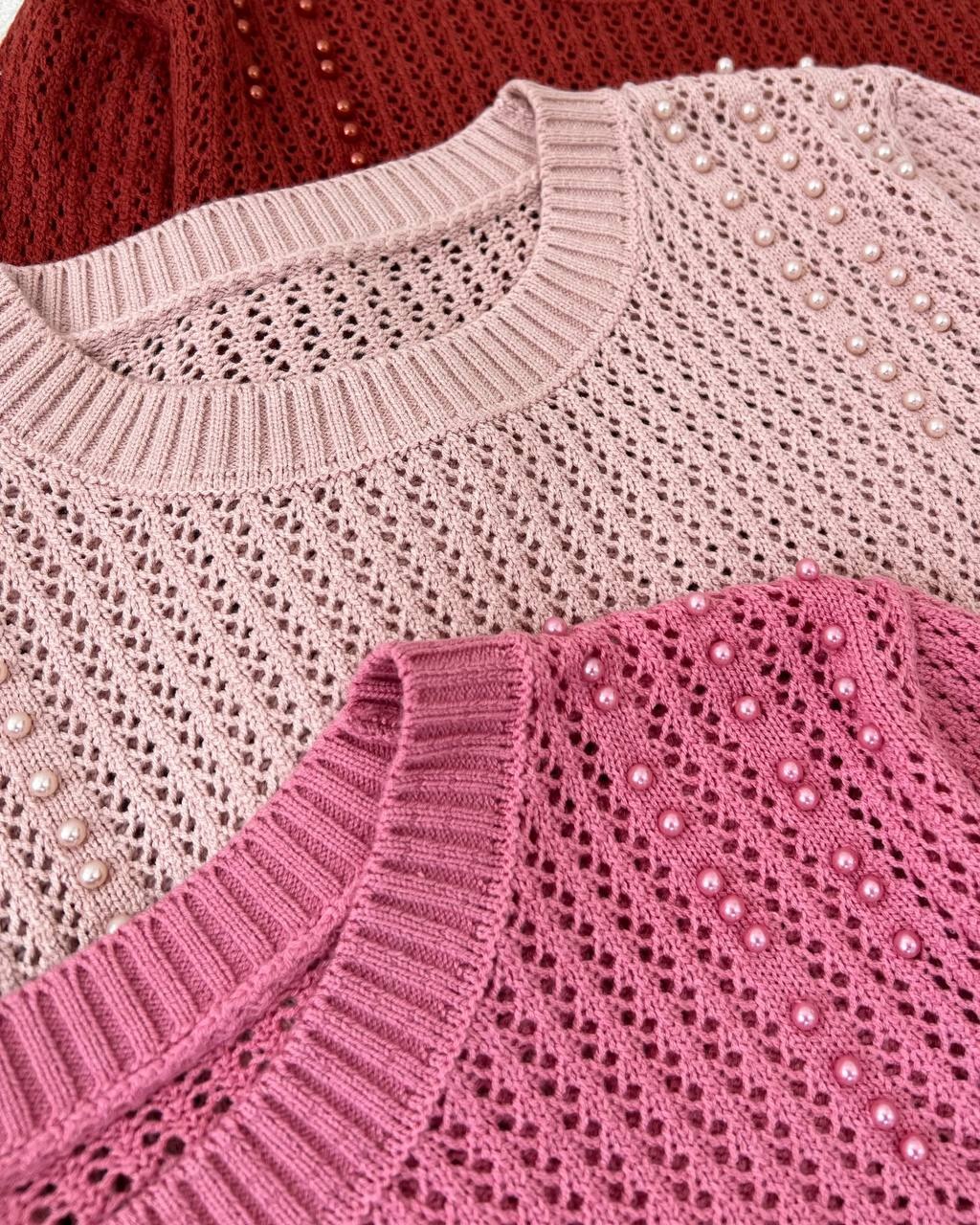 پلیور بافت قلاب بافی کد 5174