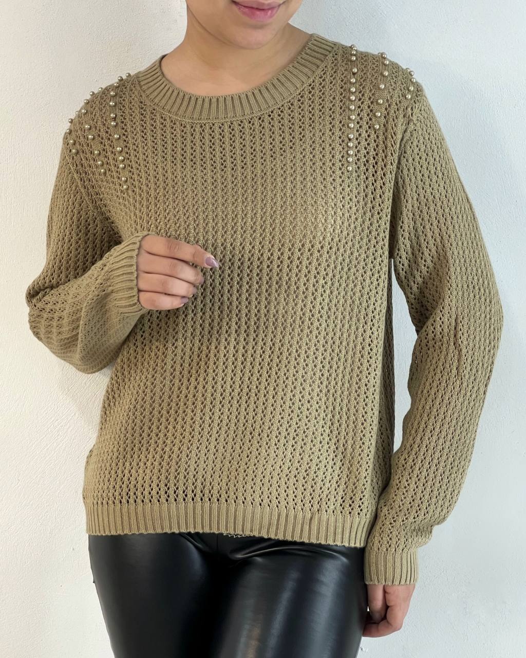 پلیور بافت قلاب بافی کد 5174