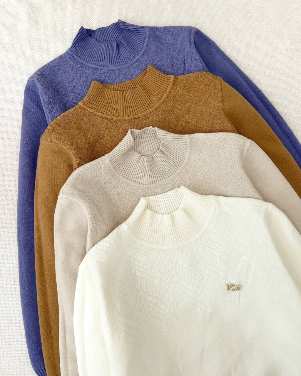 پلیور بافت داخل خز یقه ایستاده کد 5175