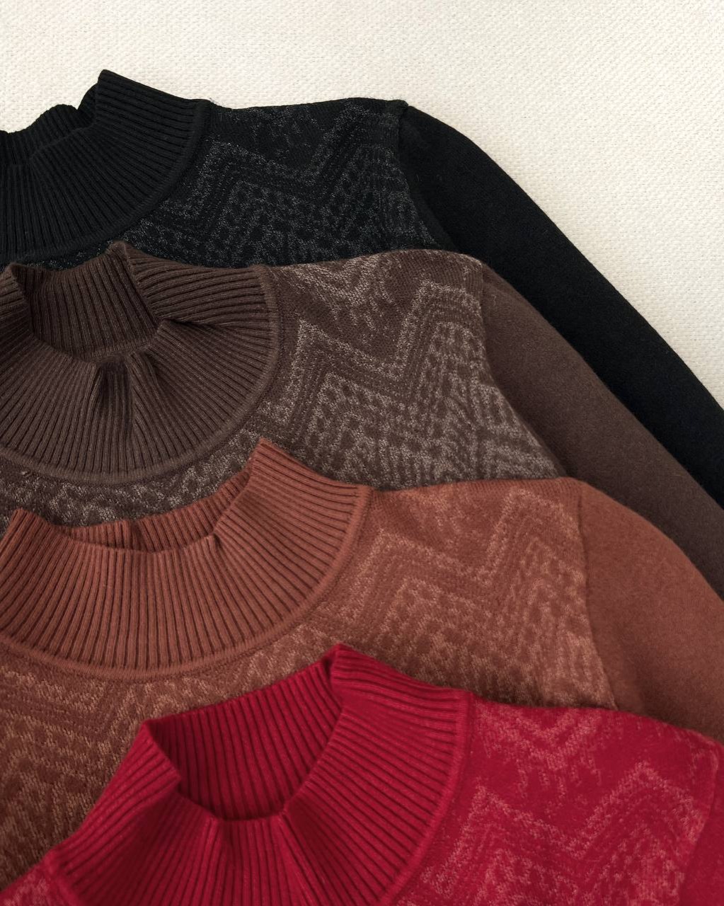 پلیور بافت داخل خز یقه ایستاده کد 5175