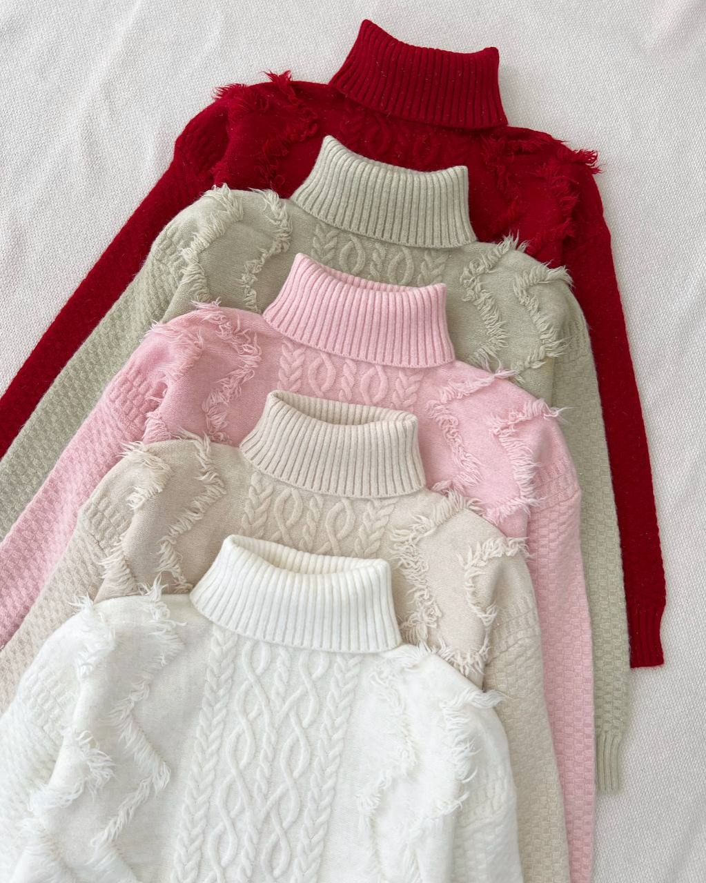 پلیور بافت یقه اسکی گرم بالا کد 5177