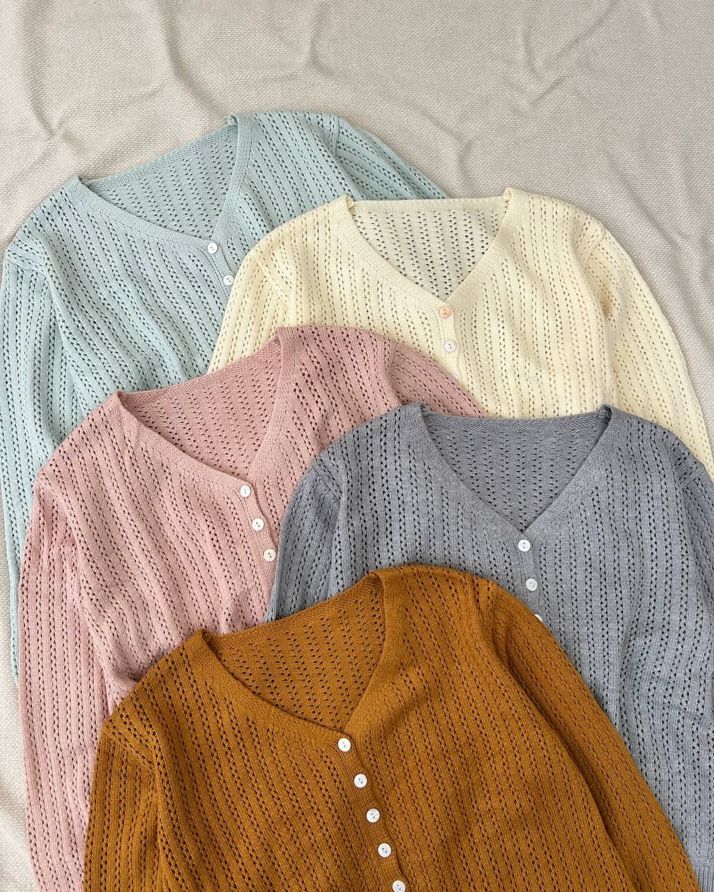 ژاکت بافت قلاب بافی کد 5180