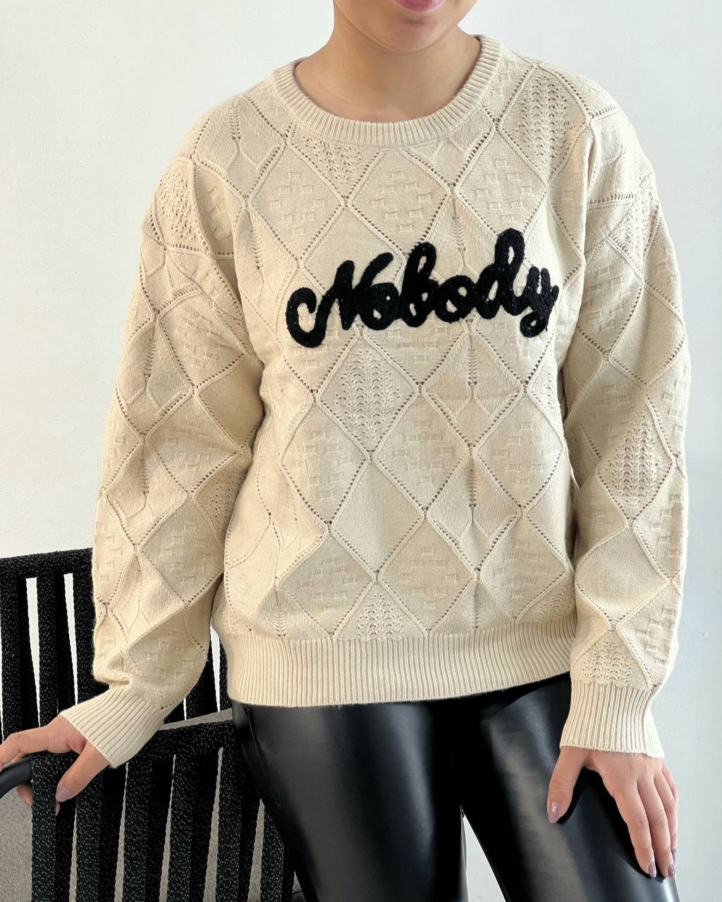 پلیور بافت طرح برجسته کد 5181