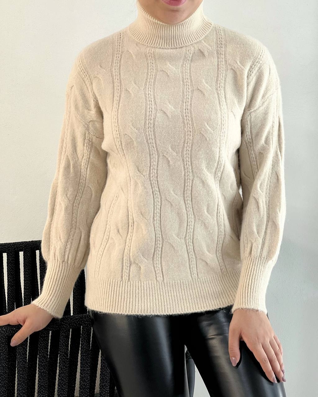 پلیور بافت یقه اسکی 4 رنگ کد 5187