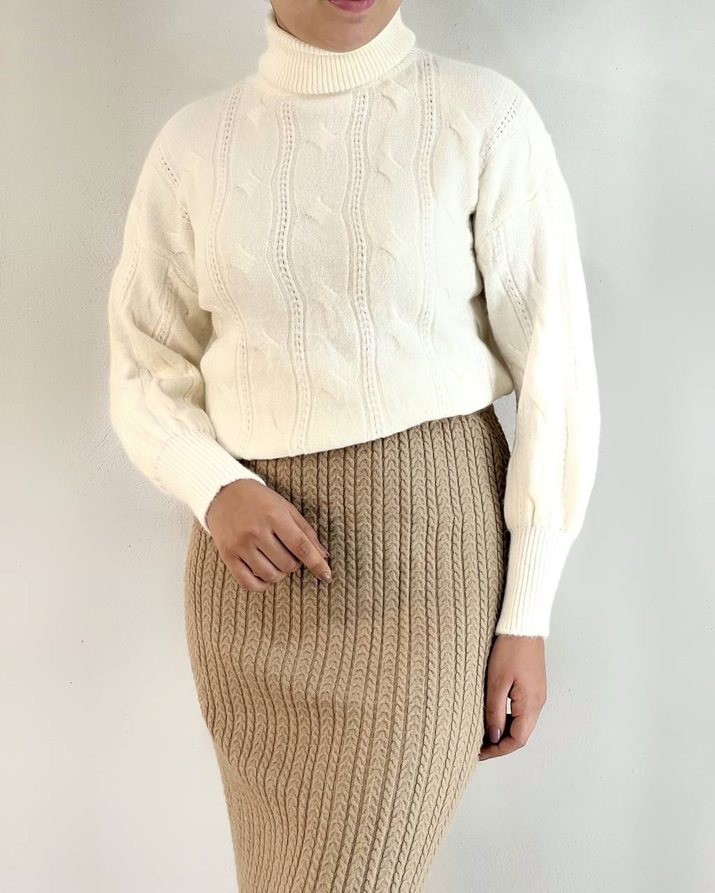 پلیور بافت یقه اسکی 4 رنگ کد 5187