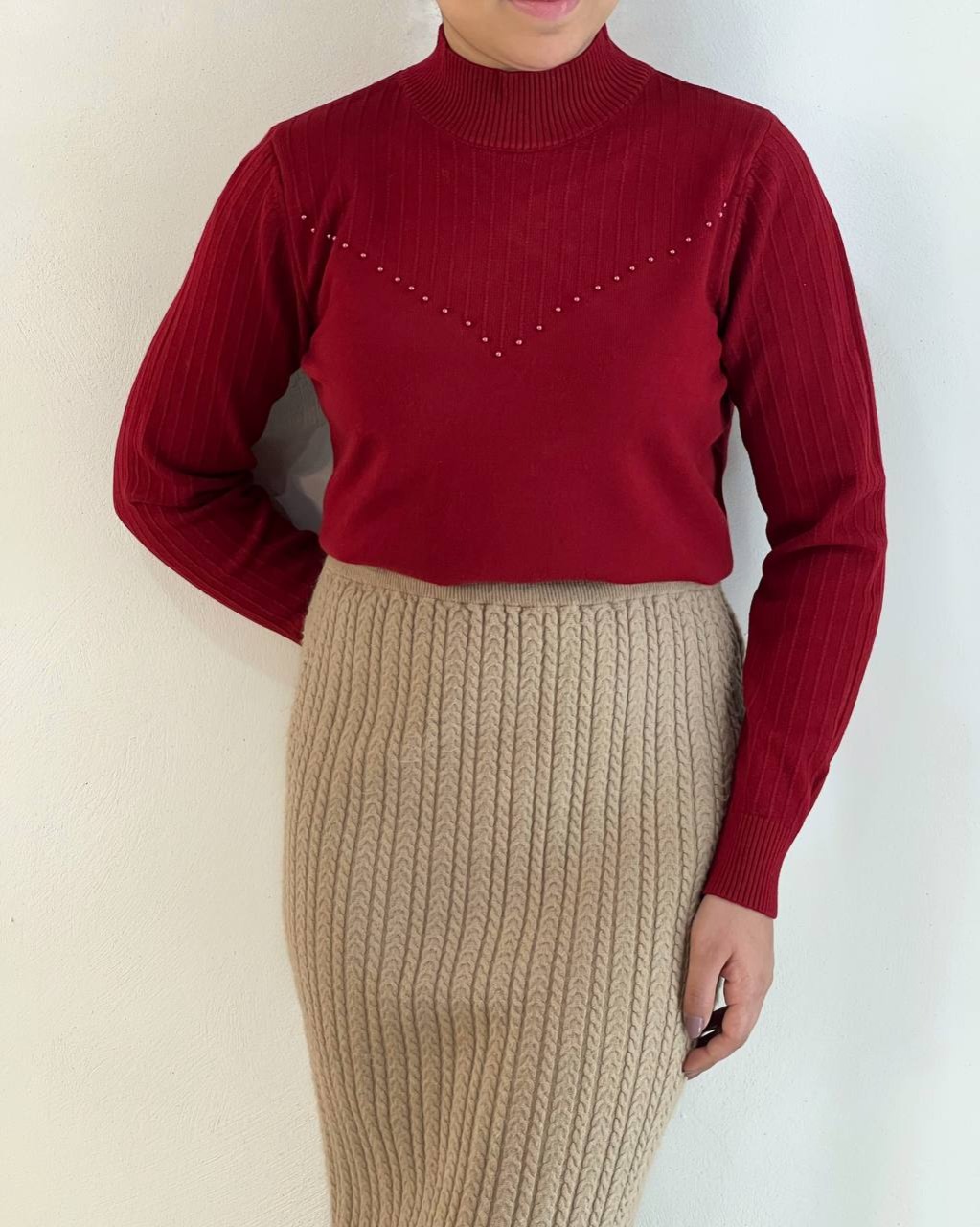 پلیور بافت گپ مروارید کد 5188