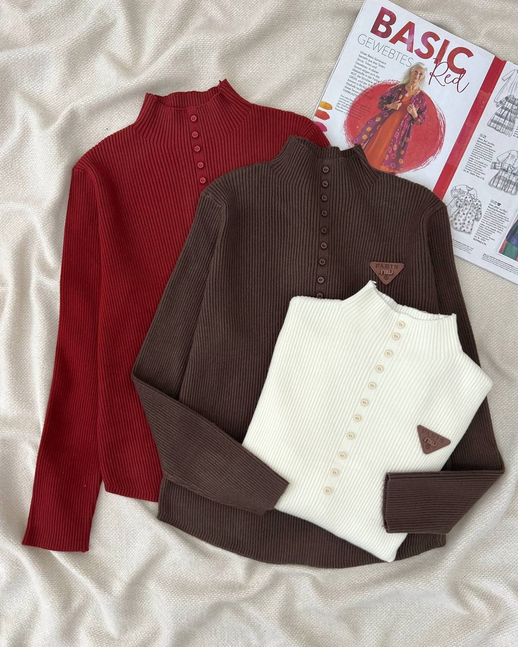 پلیور بافت یقه ایستاده گرماژ بالا کد 5192