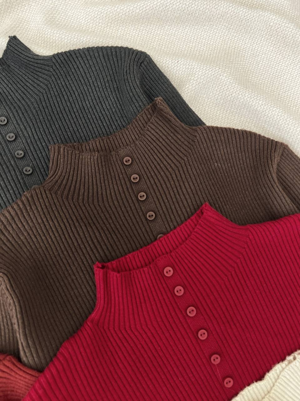 پلیور بافت یقه ایستاده گرماژ بالا کد 5192