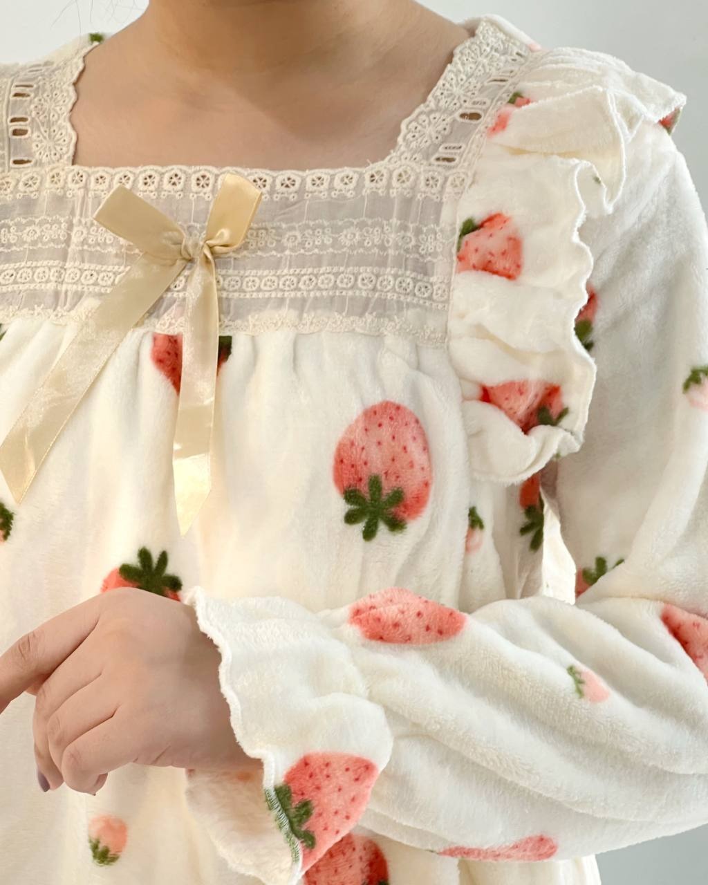 ست بلوز و شلوار تدی توت فرنگی کد 5193