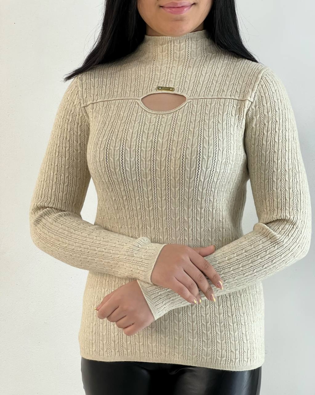 پلیور بافت گندمی کد 5196