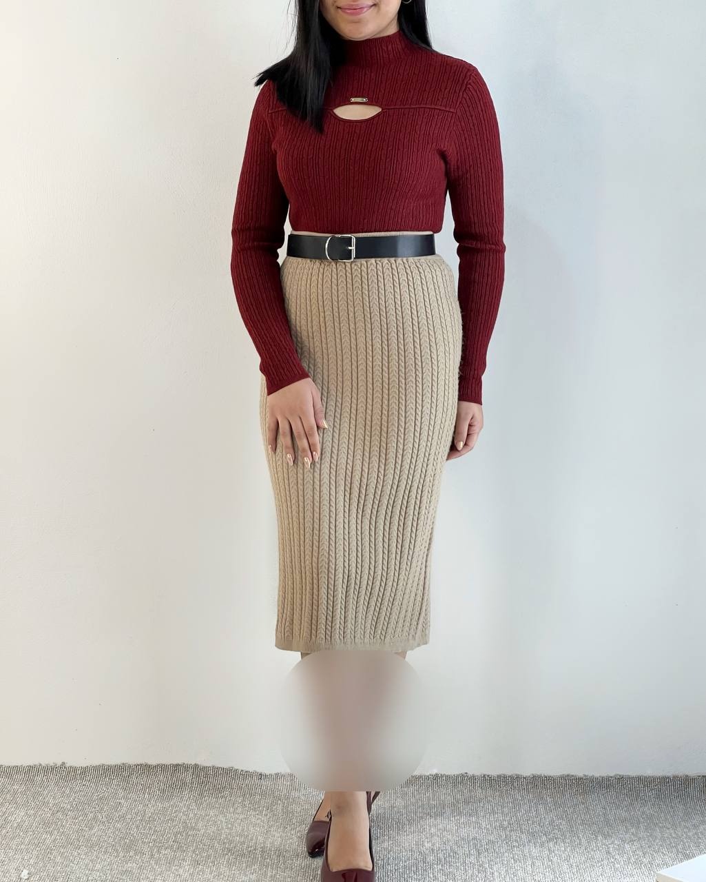 پلیور بافت گندمی کد 5196