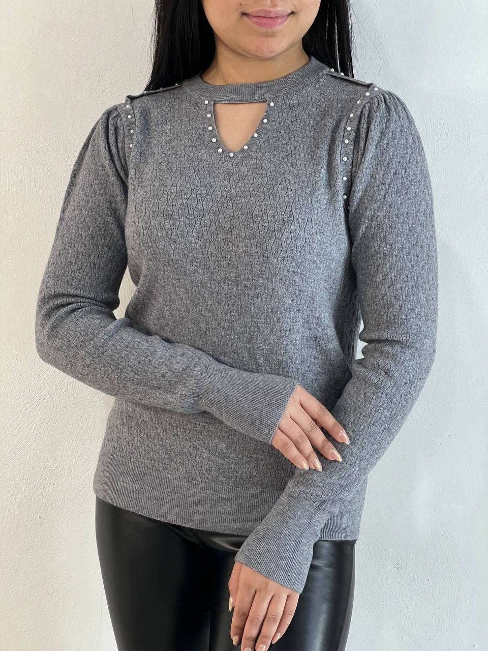 پلیور بافت گپ طرح برجسته مروارید کد 5203