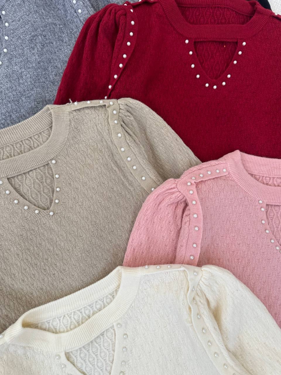 پلیور بافت گپ طرح برجسته مروارید کد 5203