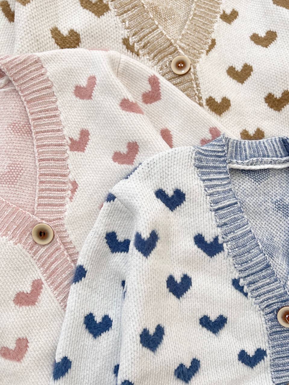 ژاکت بافت موهر قلب کد 5214