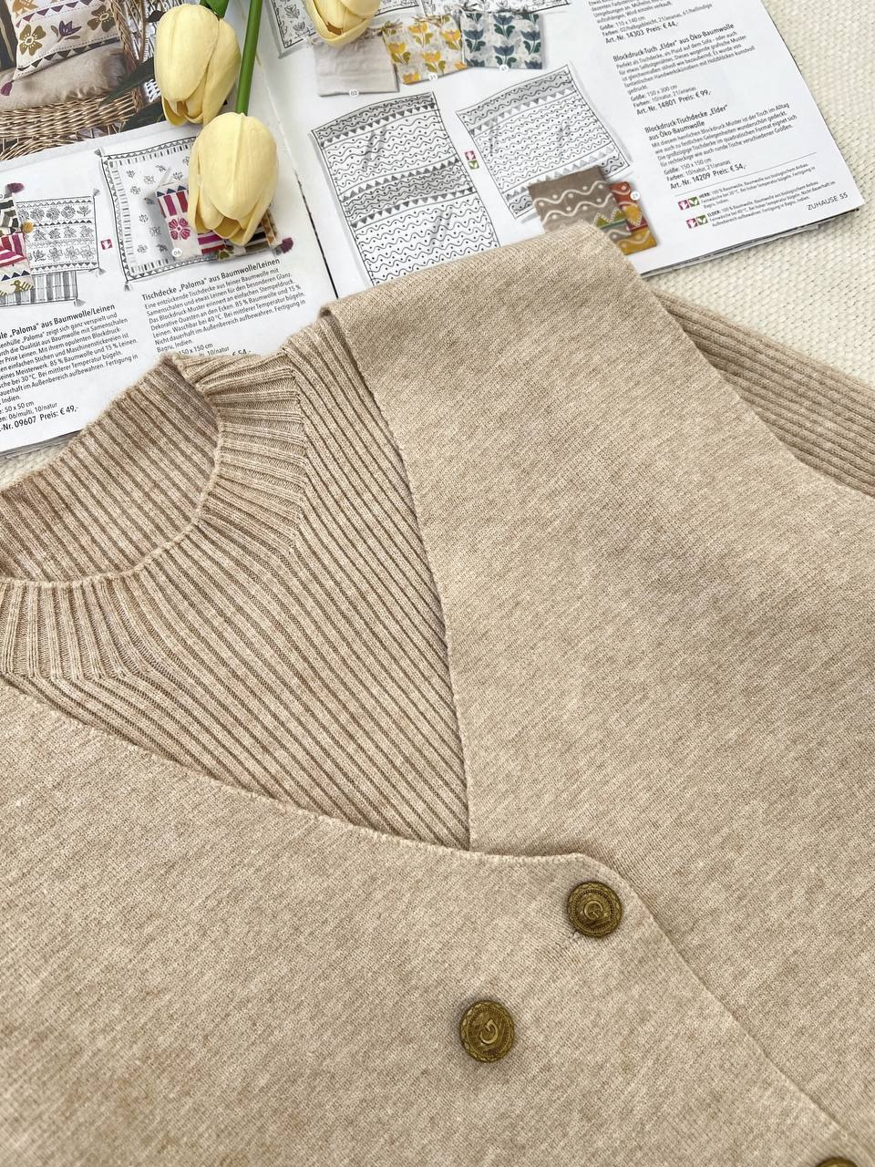 ست سارافون و جلیقه بافت کد 5217