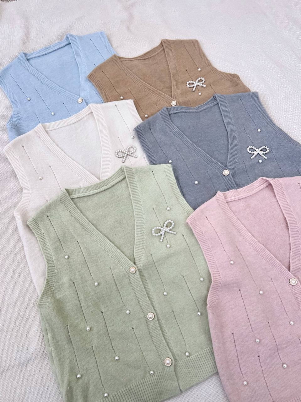 جلیقه بافت سنجاق پاپیون کد5220