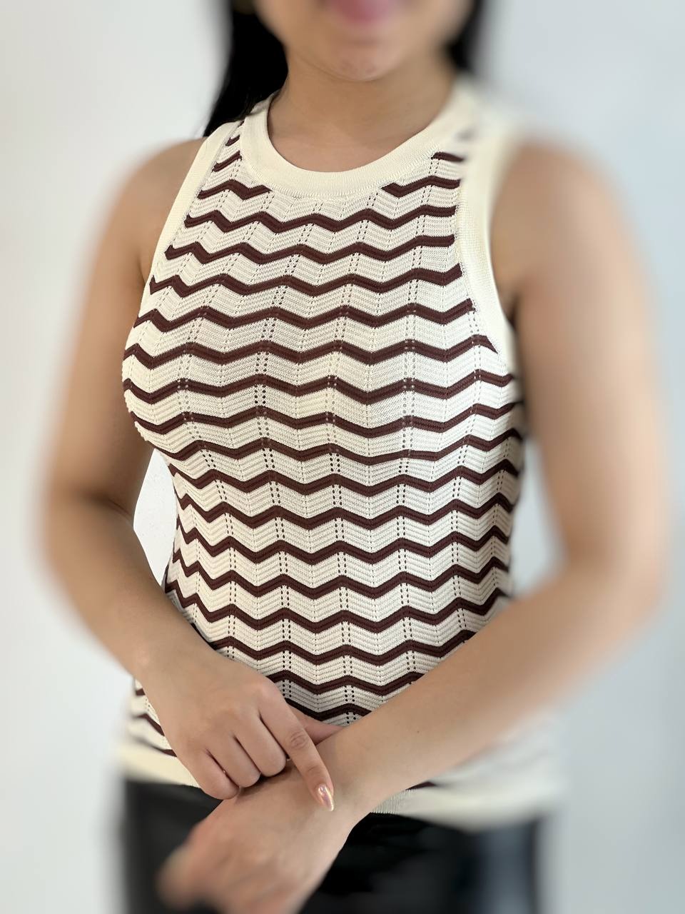 تاپ بافت زیگزاگی مدل 2 کد 5224