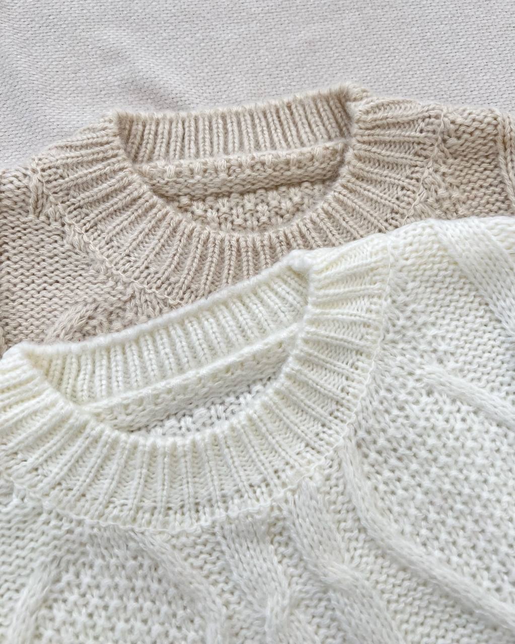 پلیور بافت سرشانه توری گرماژ بالا کد 5225