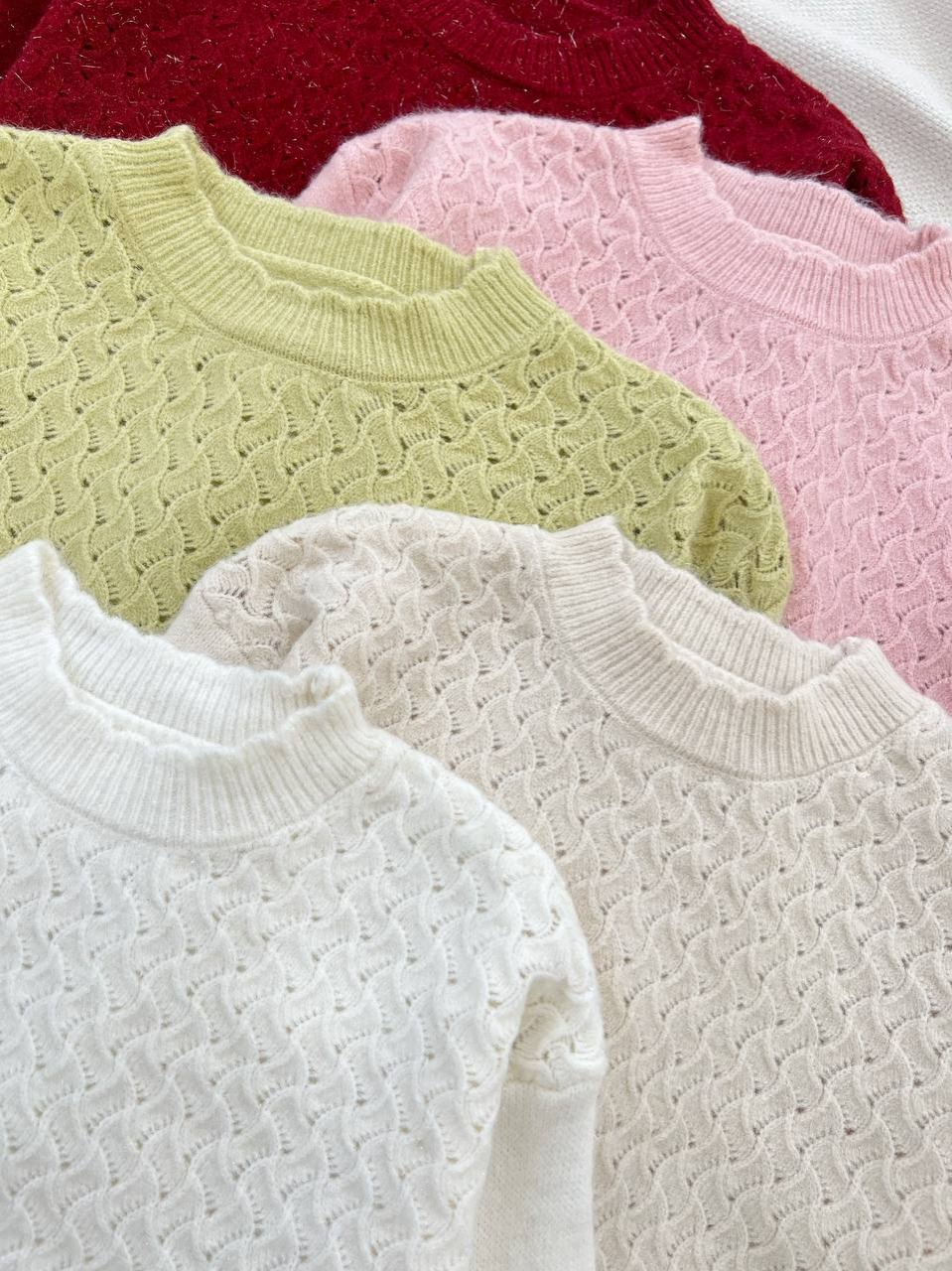 پلیور بافت لمه دار گرماژ بالا کد 5226