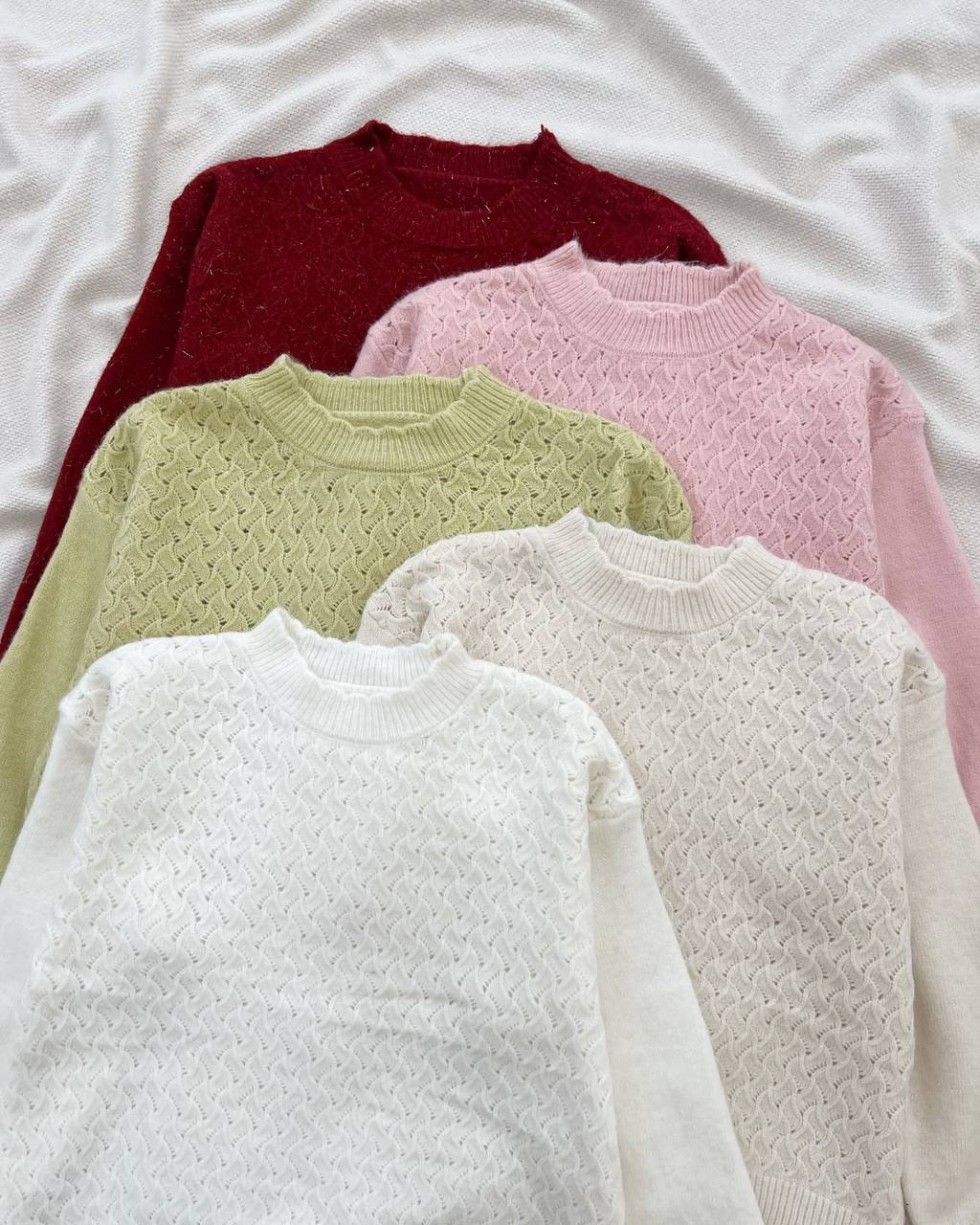 پلیور بافت لمه دار گرماژ بالا کد 5226