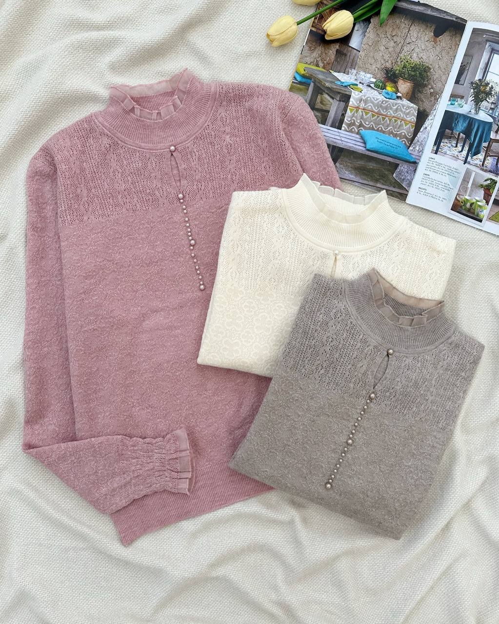 پلیور بافت طرح برجسته 4 رنگ مدل 2 کد 5229