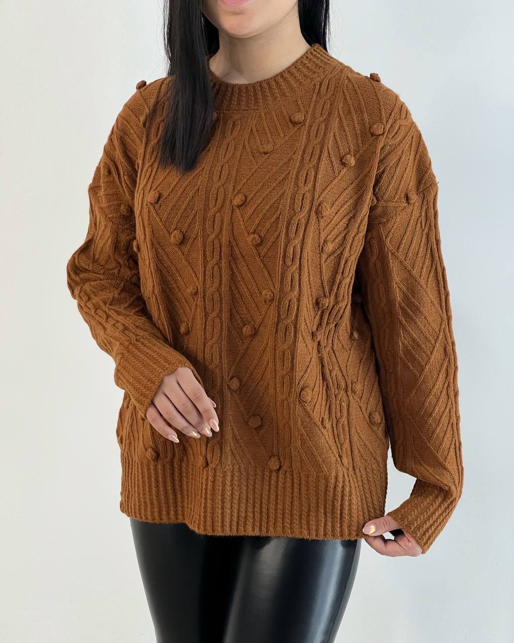 پلیور بافت لش طرح برجسته کد 5230