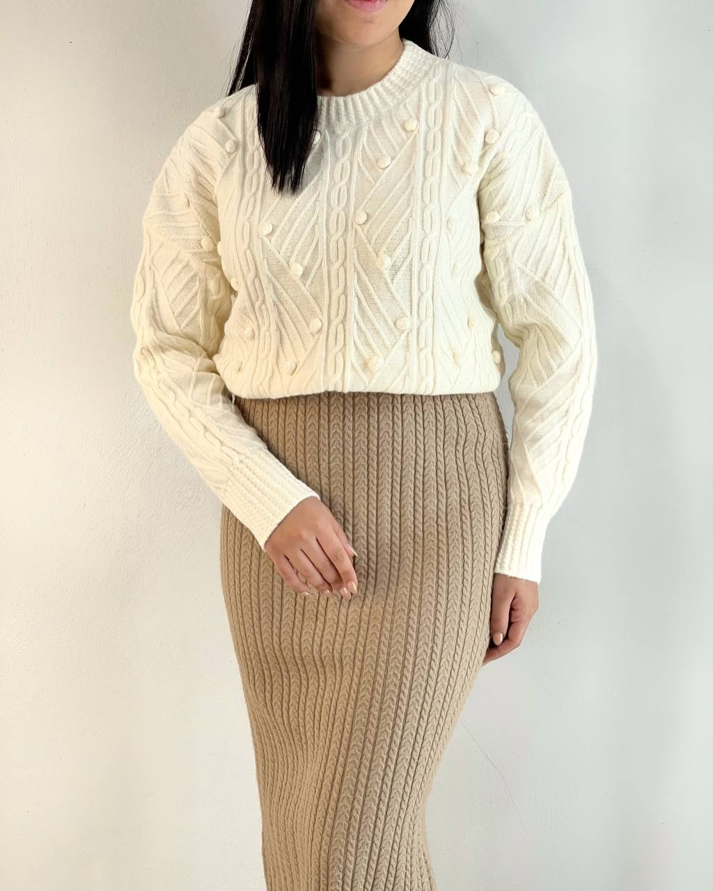 پلیور بافت لش طرح برجسته کد 5230