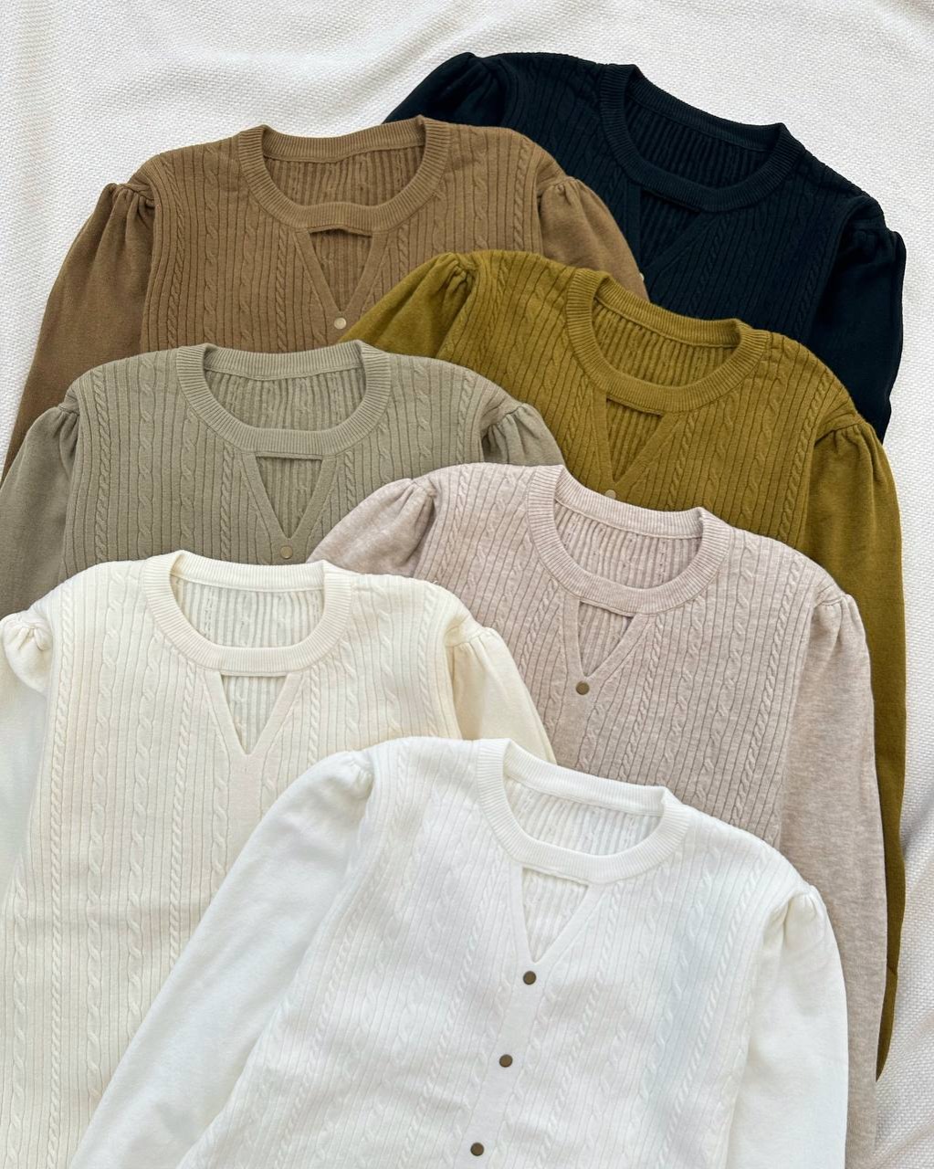 پلیور بافت زنجیری آستین مچی کد 5234