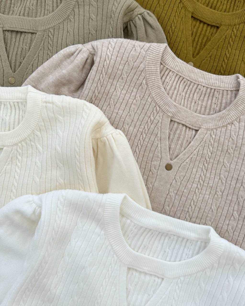 پلیور بافت زنجیری آستین مچی کد 5234