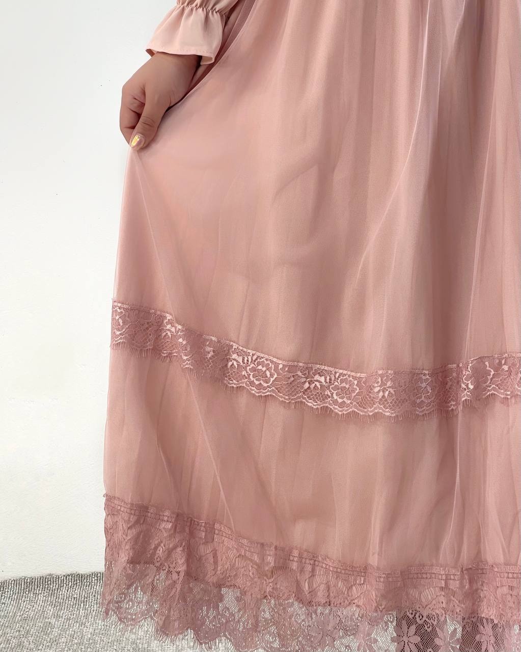 ست پیراهن بهمراه کمربند و جلیقه بافت کد5240