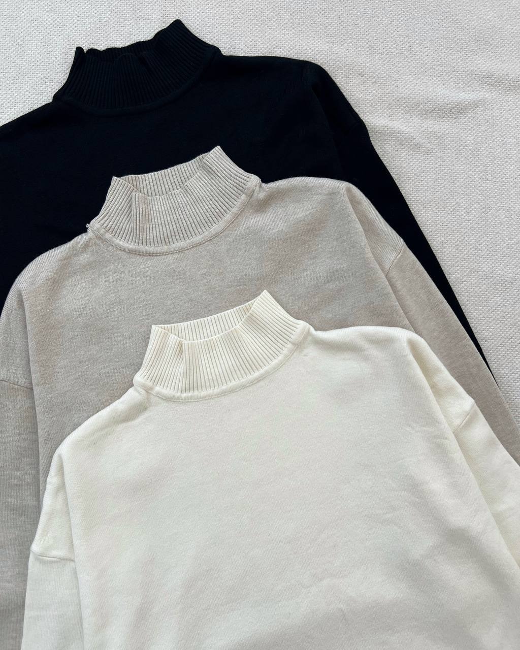 پلیور بافت یقه ایستاده قواره دار کد 5241