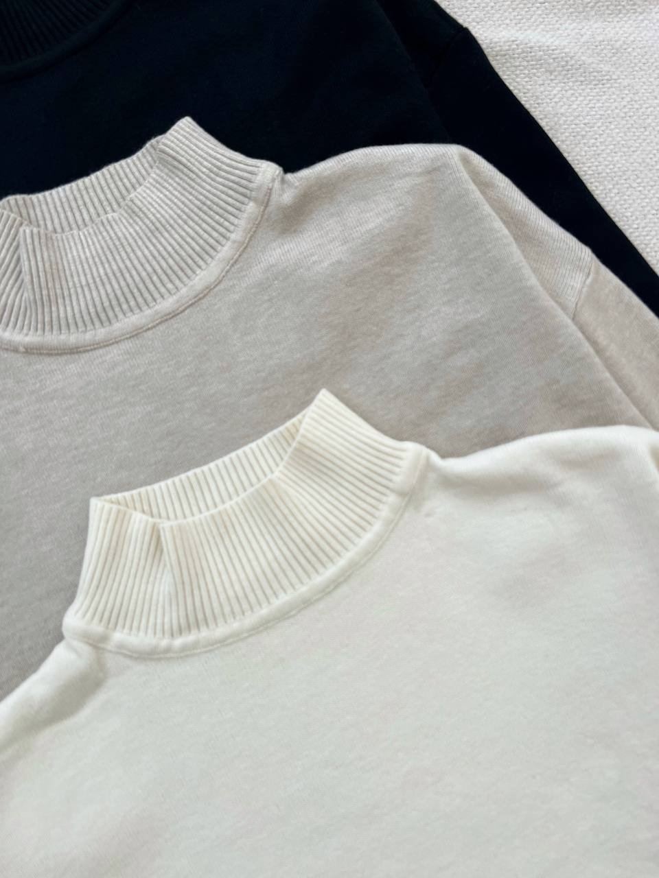 پلیور بافت یقه ایستاده قواره دار کد 5241